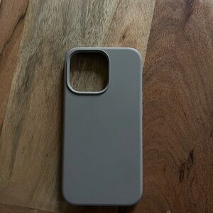 Gray-ish Tan Silicone iPhone 13 Pro Case